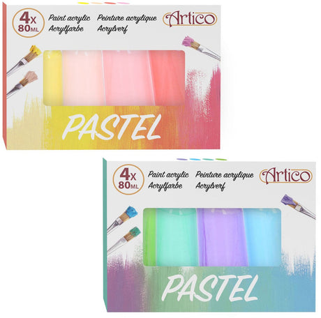 Acrylfarbe Pastell, 4 Teile.