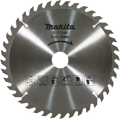 Makita Kappsägeblatt Holz 216x30x1,5 40t 20g, ls0816f - d-77344