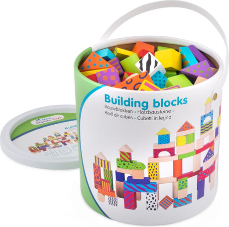 New classic toys ® houten bouwblokken - blokken 100 stuks - fantasie - fsc