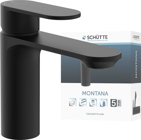 Schütte Montana Waschtischarmatur - Mischbatterie - Mattschwarz