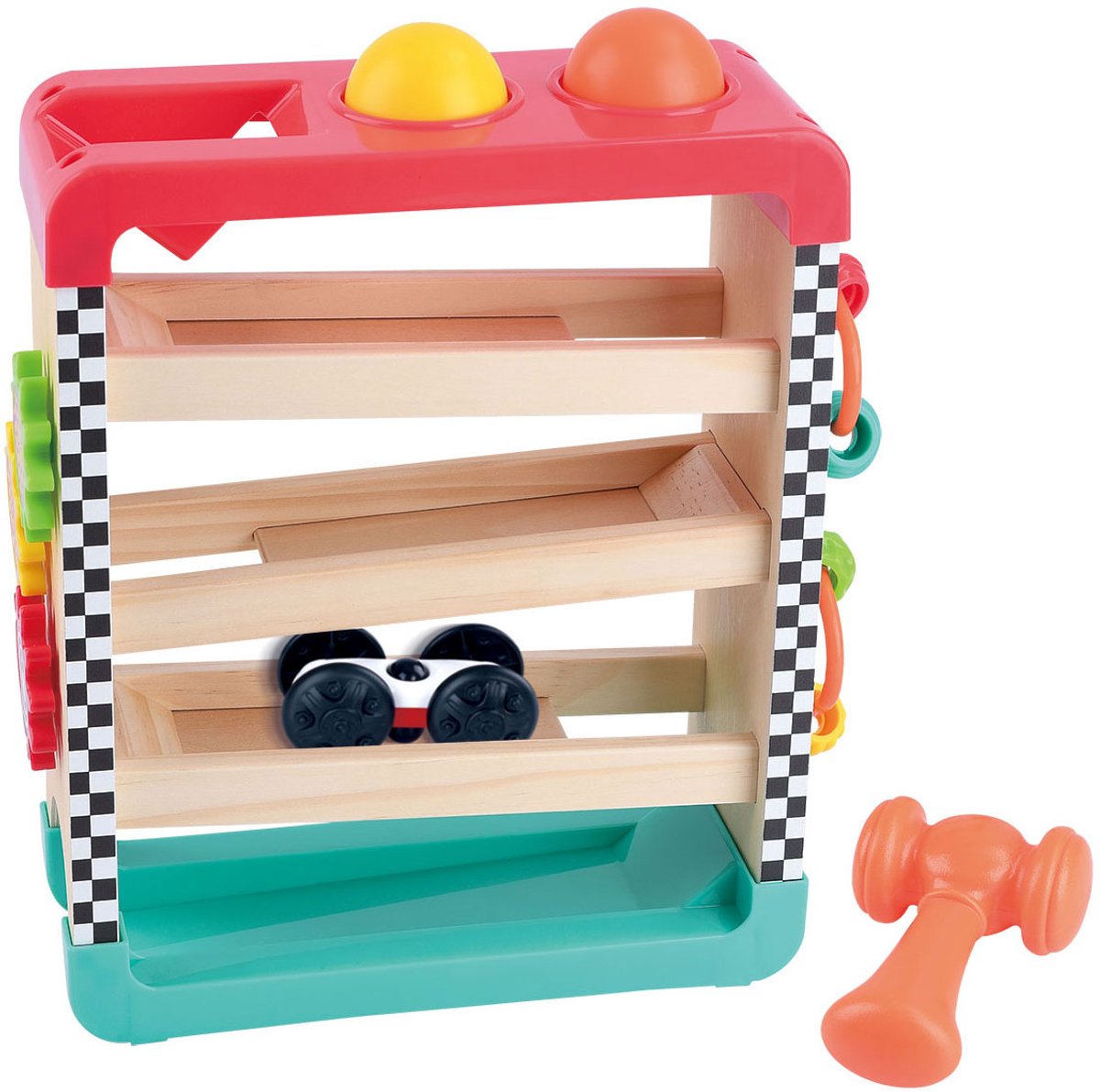 Playgo 4in1 Aktivitätsspielturm aus Holz