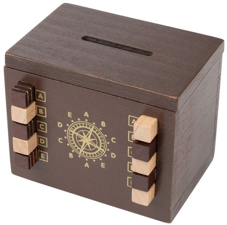 Philos Puzzle-Geheimbox, Schlosser-Spardose und Puzzle-Box aus Holz.