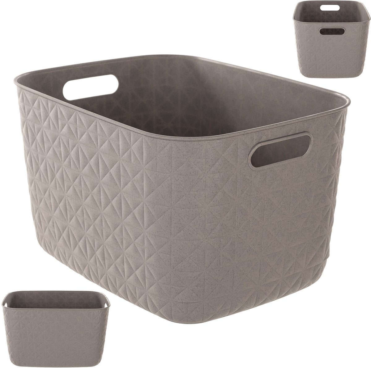 Curver Softex Aufbewahrungskorb groß 19l Taupe | 2 Stk