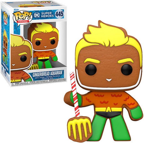 DC Comics Funko Aquaman Sammelfigur Holiday 2022 Pop! Helden Aquaman 9 cm mehrfarbig