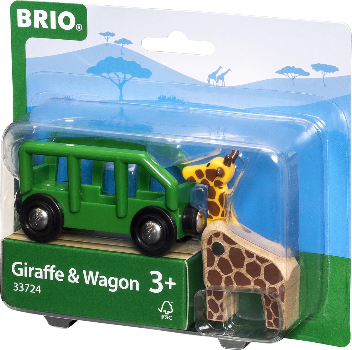 Brio-Wagen mit Giraffe - 33724