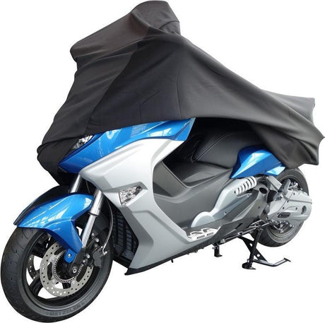 Ds covers flexx motorhoes binnen – stretch stofhoes – ademend – beschermt tegen stof krassen – zwart – maat l –