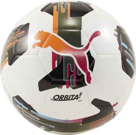 Puma Orbita 6 ms Unisex-Fußball – weiß-mehrfarbig
