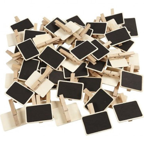 Kreativunternehmen https: www.cchobby.nl blackboard-with-clothespins-size-6-8x4-7-cm-100-piece-1-box