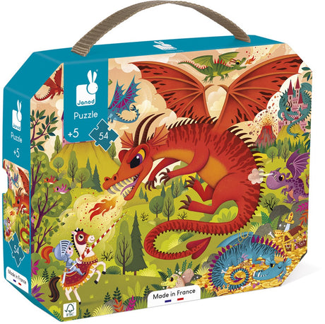 Janod - Puzzle - Königreich der Drachen - 54 Teile