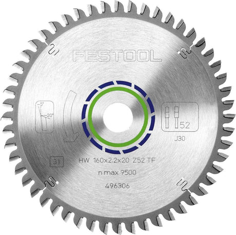 Festool Zubehör Sägeblatt für TS 55 Ebq | 160 mm tf52 – 496306