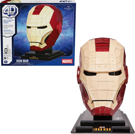 4D Build Marvel – Iron Man – 3D-Puzzle – 96 Teile – Kartonbausatz