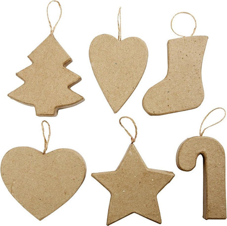 Kreativunternehmen https: www.cchobby.nl Weihnachtshänger-h-7-8-cm-6-stück-1-box