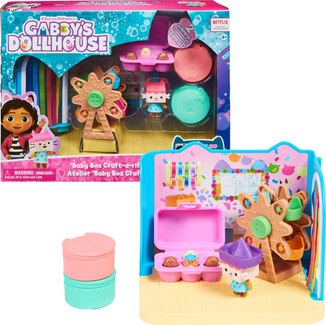Gabby's Dollhouse – Baby Kitty's Bastelzimmer-Spielset