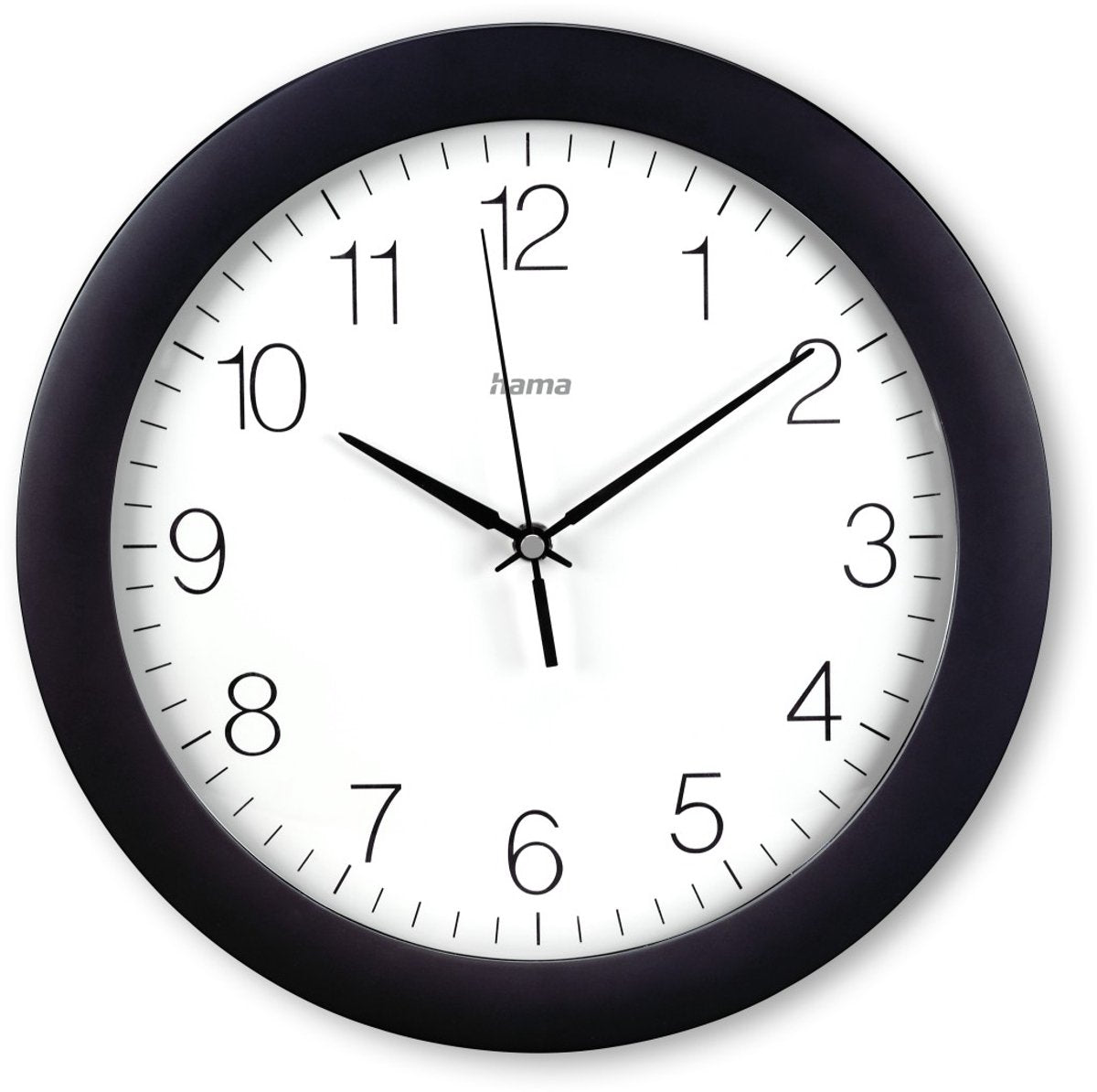 Hama Wanduhr - Teneriffa - funkgesteuertes DCF - Schwarz