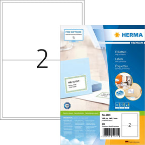 Herma Versandetiketten 4249 weiß 199,6 x 143,5 mm 200 Etiketten