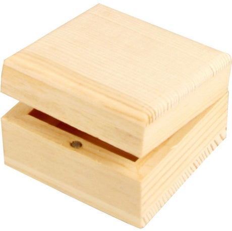Creativ Company Schmuckkästchen, Maße 6x6x3,5 cm, 1 Stück