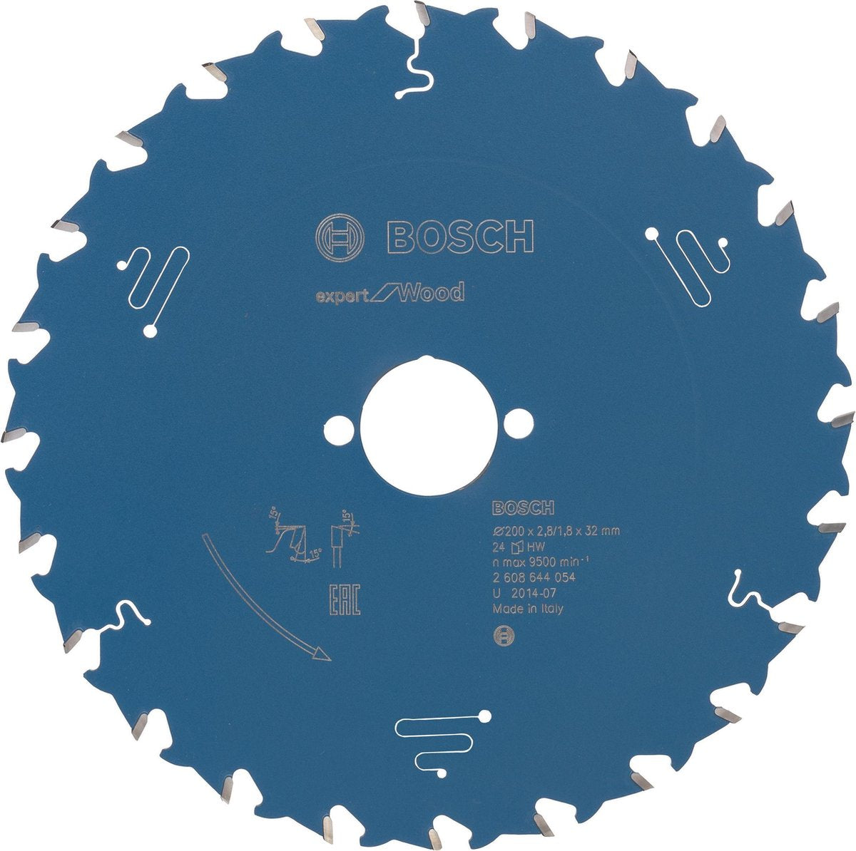 Bosch-Kreissägeblatt-Experte für Schichtstoffplatten 190x20x2,6 1,6x60 t