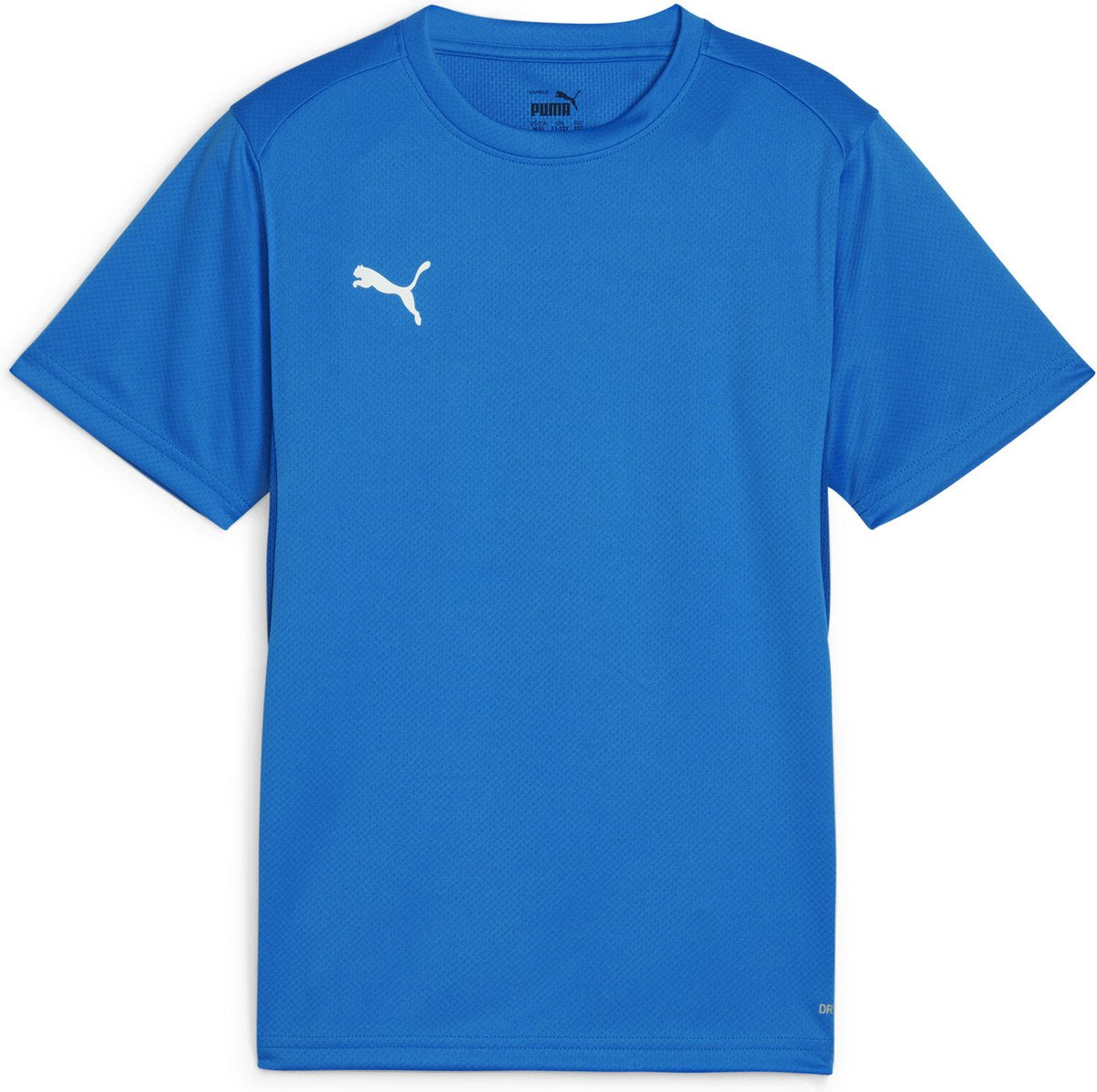 Puma TeamGoal Jersey Jr Jungen Sportshirt – Electric Blue Lemonade – Weiß – Team Royal