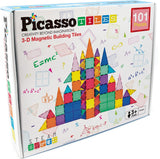 Picasso-Fliesen-Taktik – Konstruktionsspielzeug – Magnetplättchen – Magnetplättchen – Spielset – Stielspielzeug – kreatives Konstruktionsspielzeug – 101 Teile – ab 3 Jahren