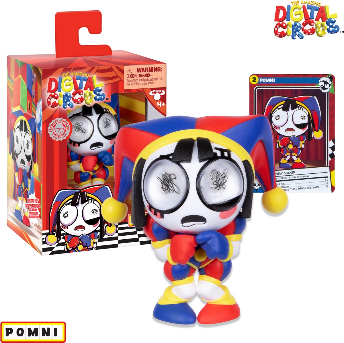 Moose Toys, der erstaunliche digitale Zirkus – Vinylfigur Pomni
