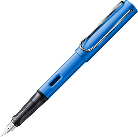 Lamy al-star ozeanblauer Füllfederhalter | Aluminiumgehäuse | ergonomischer Griff | Stahlfeder b | einschließlich t10-blauer Tinte | Rechtshänder