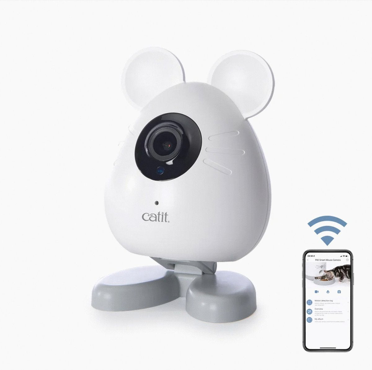 Catit Pixi Smart Mouse Kamera – Katzenspielzeug – Weiß