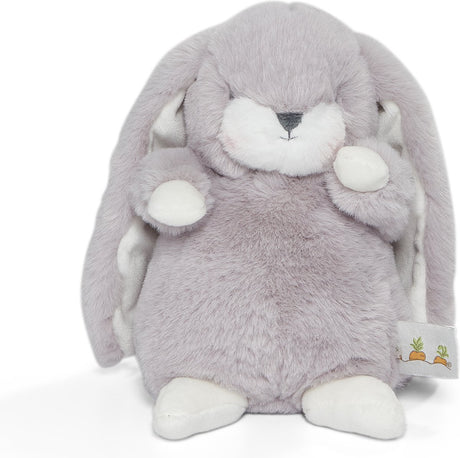 Bunnies by the Bay Knabberhase – Stofftier – Kuscheltier für Kinder – gestickte Details – lila Fell – 20 cm