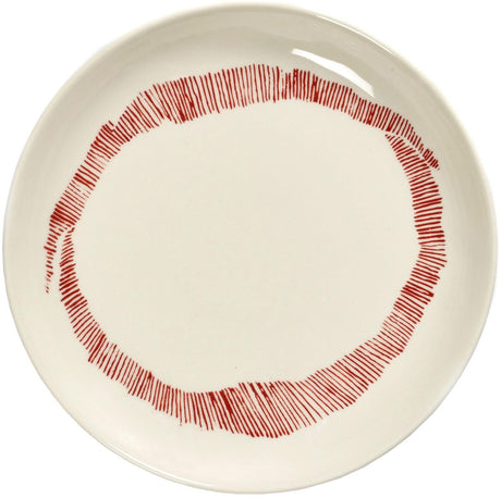 Serax - ottolenghi feast - bord xs - wit rood - 16 ø - 4 stuks