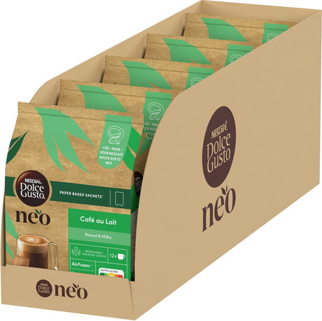 Nescafé Dolce Gusto Neo Beutel Café au Lait – 5x12 Beutel für 12 Tassen Kaffee