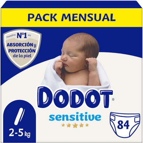 Dodot Sensitive - Windeln - 84 Stück Nr. 1 (2-5 kg)