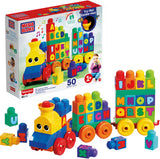 Mega Blocks ABC Music Train – Lernbausteine für 1–5 Jahre – 50 Blöcke
