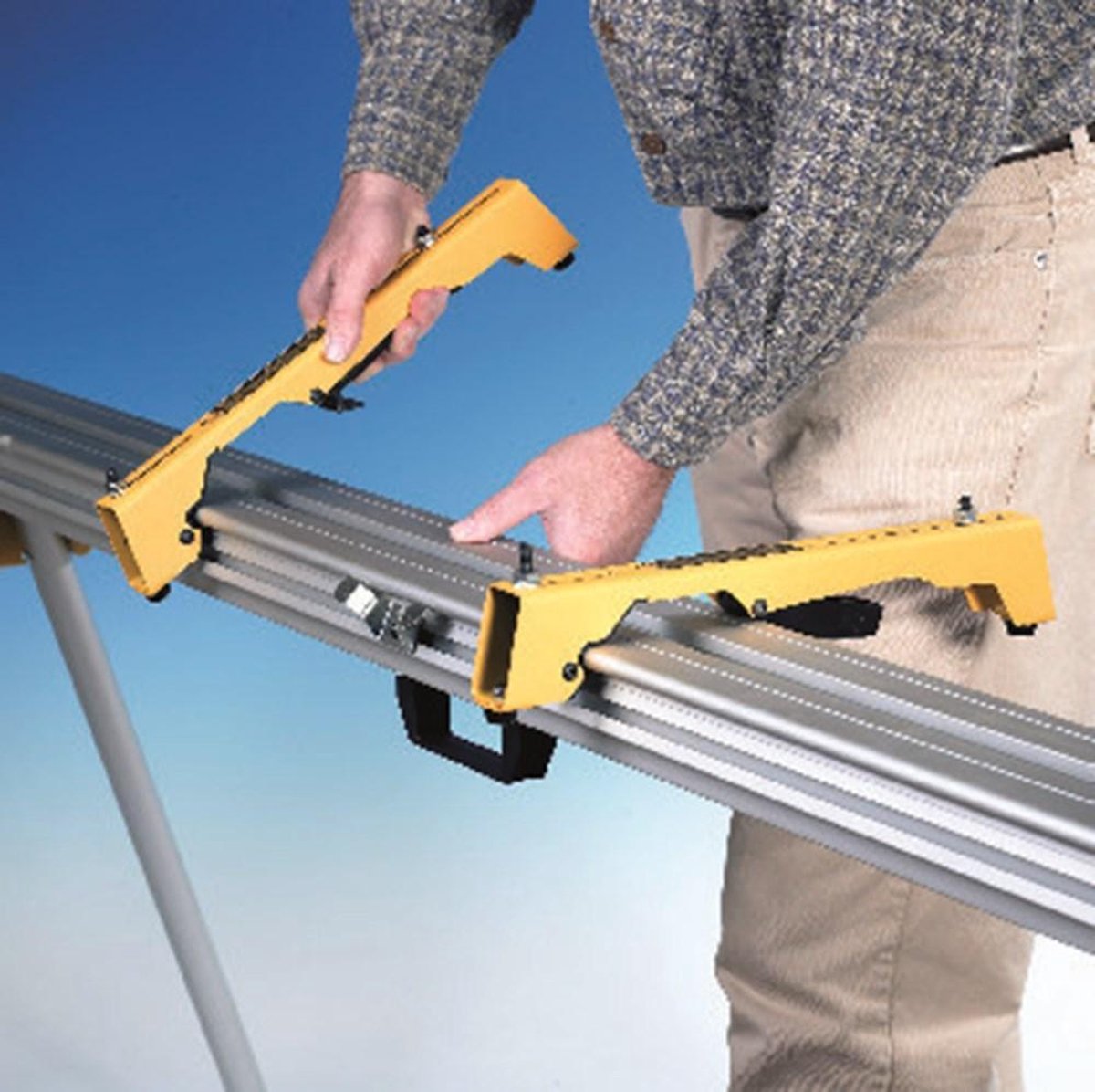 Dewalt de7025 Montagehalterung für Kappsägen auf Sockeln | pro 2 - de7025-xj