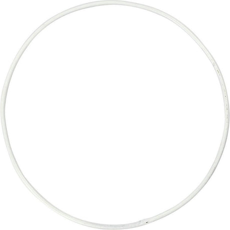 Creativ Company Metalldrahtring, D 30 cm, Stärke 3 mm, weiß, 5 Stück 1 Box