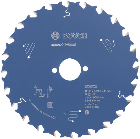 Bosch 2608644047 Kreissägeblatt Expert für Holz 190x30 - 24 Zähne