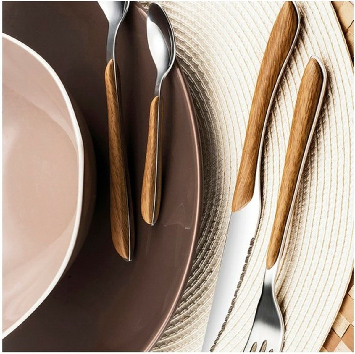 Amefa Eclat Besteckset - Natur - Edelstahl - 24-teilig