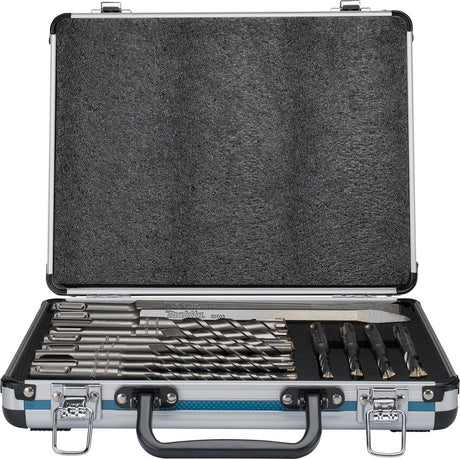 Makita-Zubehör b-64674 | pb4s sds+ Bohrmeißel-Set | 13-teiliges SDS-plus | im Aluminiumkoffer - B-64674