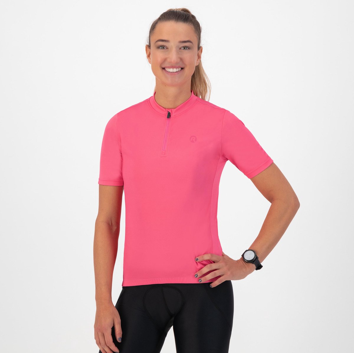 Rogelli core fietsshirt dames - korte mouwen - roze - l