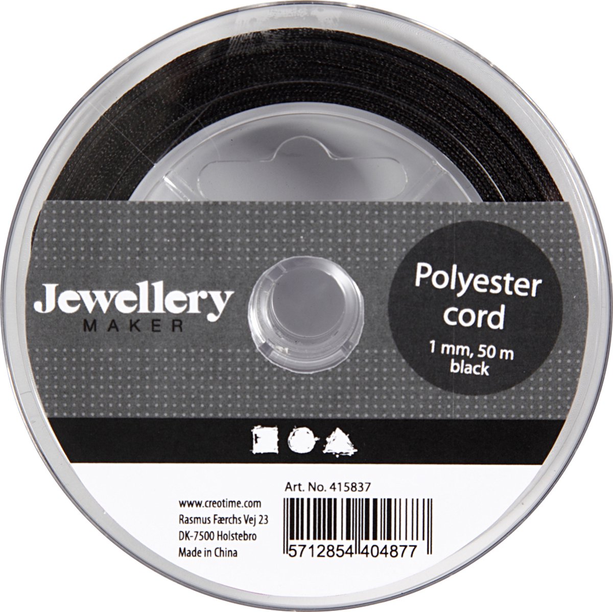 Kreativunternehmen https: www.cchobby.nl polyester-cord-thickness-1-mm-black-50-m-1-roll
