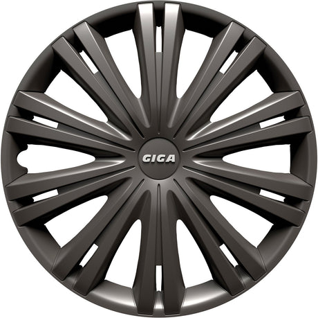 Carpoint wieldoppenset gigadark 16 inch antraciet 4 stuks