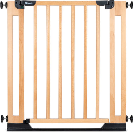 Hauck Clear Step Easyclose Eco – stabiles Tür- und Treppenschutzgitter aus Buchenholz – Buche