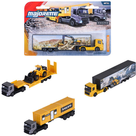 Majorette Volvo Bautransporter, 3-fach.