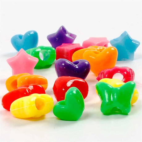 Creativ Company Kunststoffperlenfiguren 10 mm Multi ca. 1530 Stück