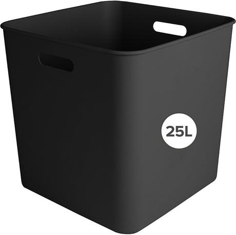 Sunware sigma home cube box 25l - 31.8x31.8x31.1 cm - zwart