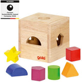 Goki Sortierwürfel aus Holz mit Blöcken