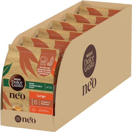 Nescafé Dolce Gusto Neo Kaffeepads Lungo – 6x12 Pads für 12 Tassen Kaffee