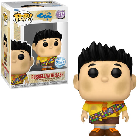 Funko-Pop! Disney: Up – Russell mit Schärpe #1472, exklusives Lunchpaket