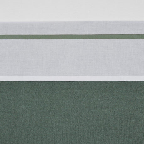 Meyco Babybettlaken mit Paspelierung – Waldgrün – 100 x 150 cm – 0,3 Tog