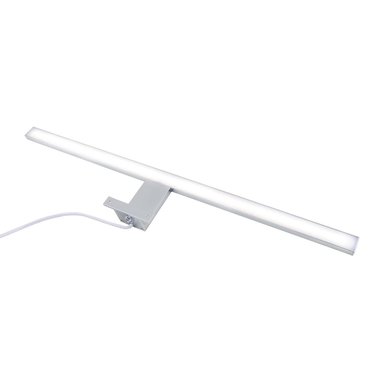 Briloner dünn - LED-Spiegellampe - Spiegelbeleuchtung Badezimmer - neutralweißes Licht 4.000k - 8w - 900 lm - Chrom - 60cm