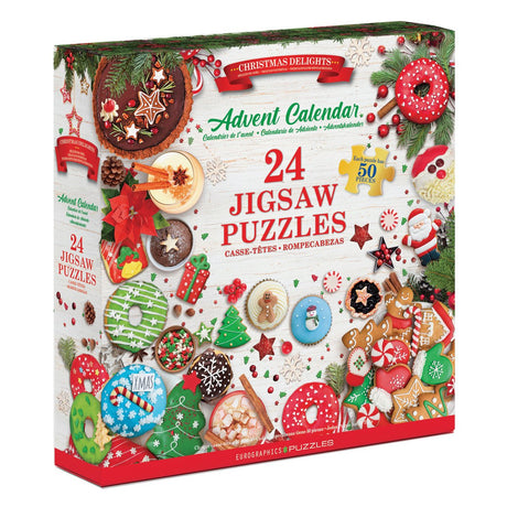 Eurographics - Adventskalender, [Adventskalender, Weihnachtsfreuden] - 24×50 Stück 12,5×12,5cm (B×H) – Adventskalender