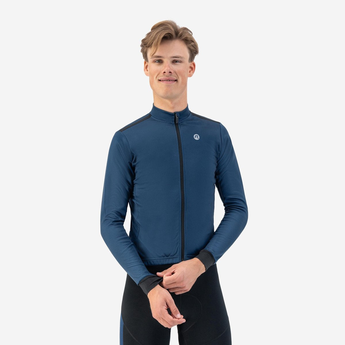 Rogelli core fietsshirt heren lange mouwen - wielershirt - comfort fit - blauw - maat xxl